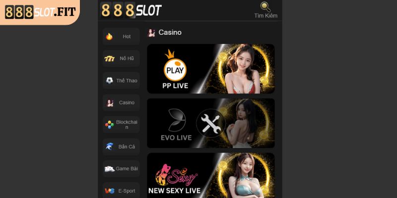 Sảnh EVO 888SLOT – Thiên Đường Casino Trực Tuyến Uy Tín 1 Tổng quan về sảnh EVO 888SLOT