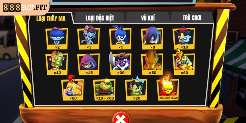 Zombie Party 888SLOT – Tiệc Xác Sống Rùng Rợn Thưởng Khủng 3 Quy định tỷ lệ trả thưởng của game